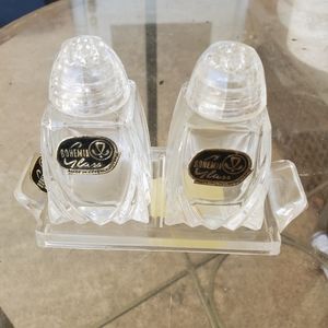 Bohemia Glass salt and pepper shaker